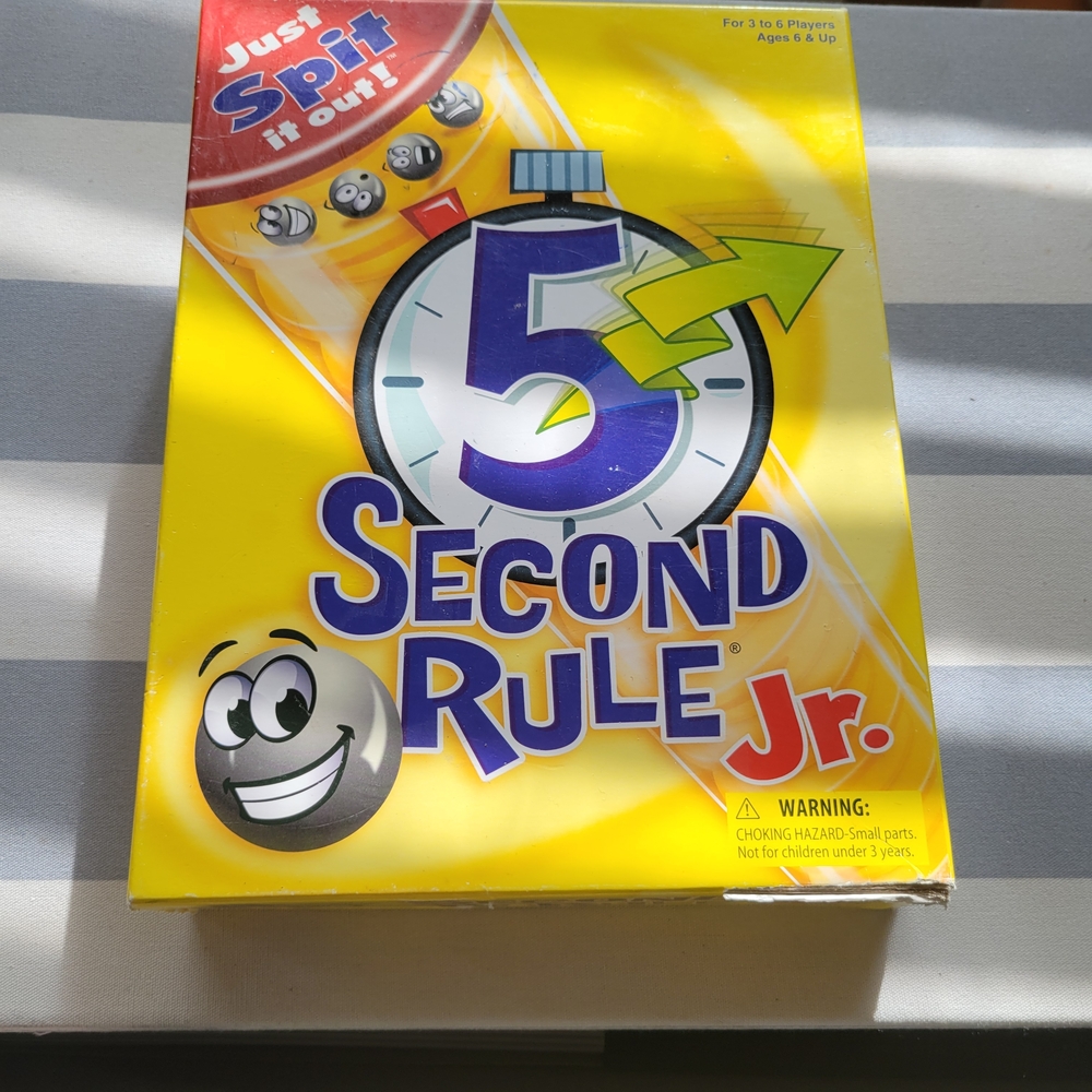 5 Second Rule Jr. Game 3-6 players Age